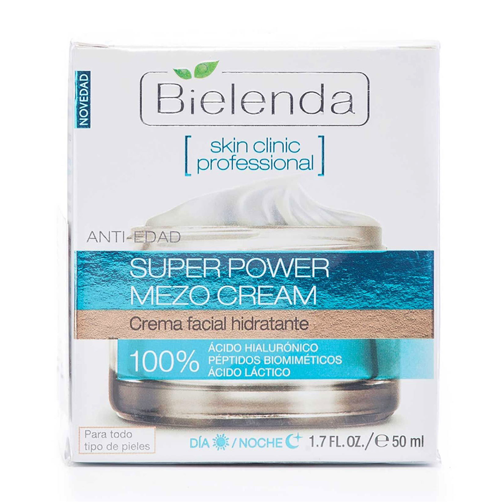 Уцінка! Зволожувальний крем для обличчя Bielenda Skin Clinic Рrofessional Super Power Mezo Cream, 50 мл